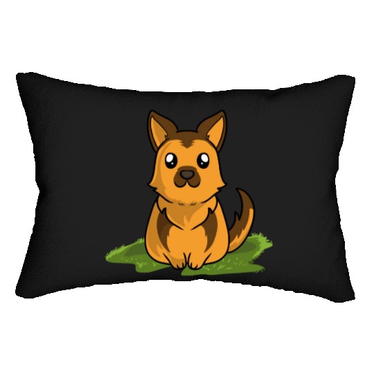 Dog German Shepherd Lumbar Pillows