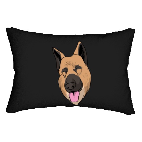 Dog German Shepherd Lumbar Pillows