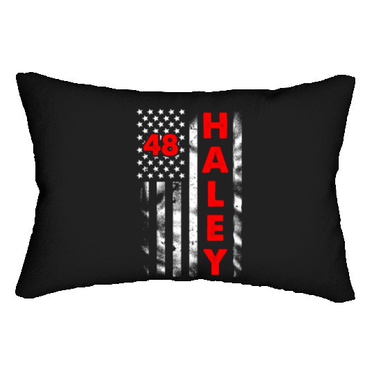 Haley Republican President Lumbar Pillows