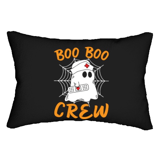 Halloween Costume - Boo Boo Crew Ghost Lumbar Pillows