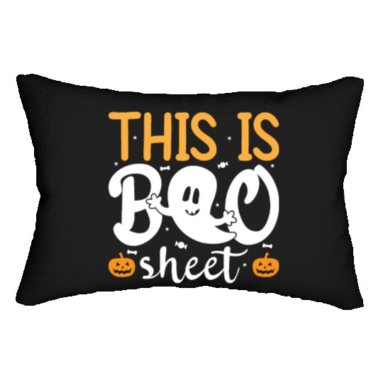 Halloween Costume - This Is Boo Sheet Ghost Lumbar Pillows