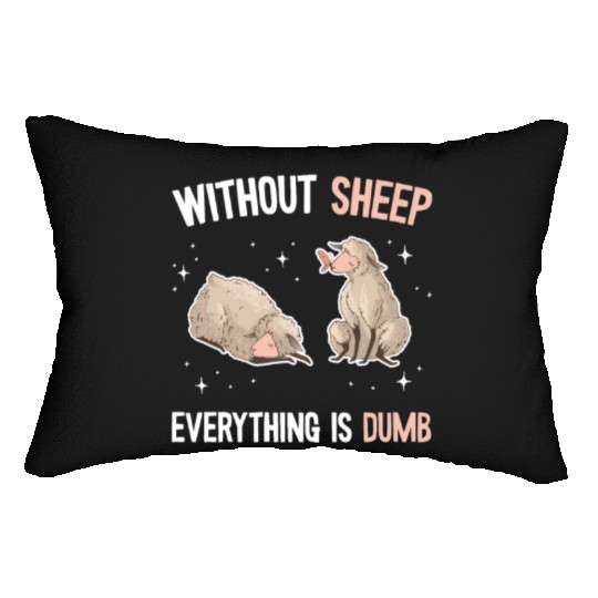 Cute Lamb Saying - Farmer & Sheep Lumbar Pillows