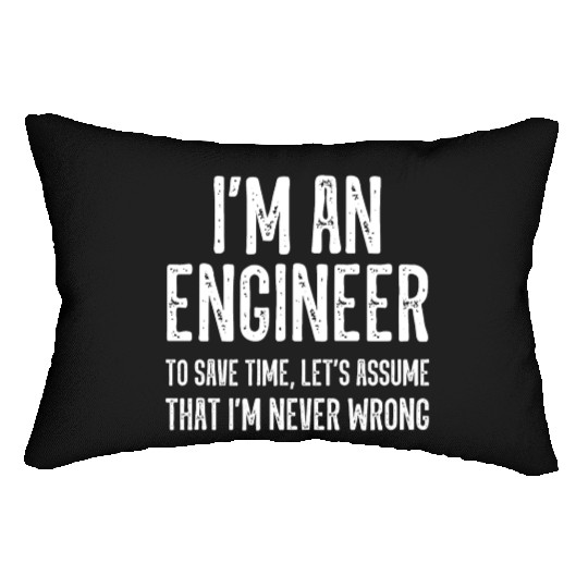 I m an Engineer To Save Time Let s Assume I m Neve Lumbar Pillows