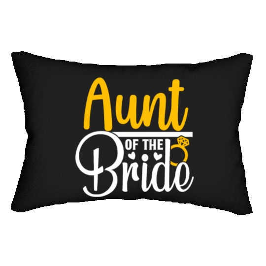 Aunt Of The Bride Wedding Party Matching Gift Lumbar Pillows