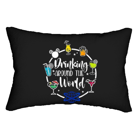 Drinking Around The World Lumbar Pillows