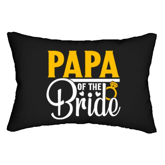 Papa Of The Bride Wedding Party Matching Gift Lumbar Pillows
