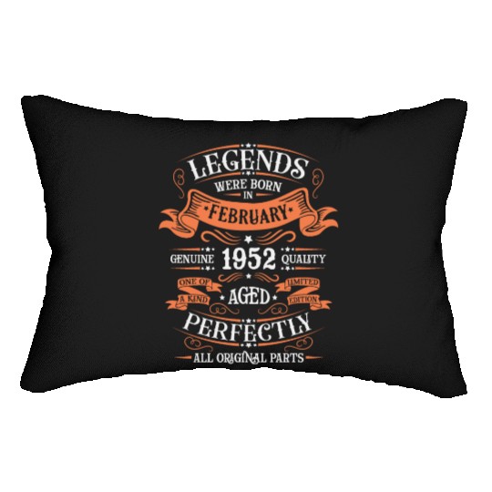 February 1952| February 1952 anniversary 1952 Lumbar Pillows