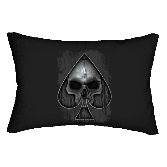 Heavy Metal Punk Poker Skull Lumbar Pillows