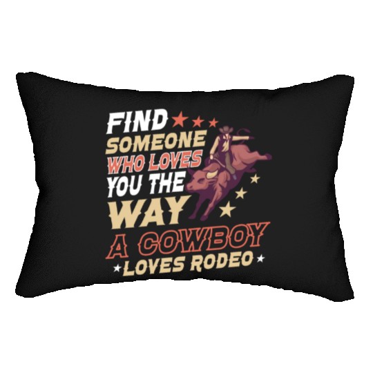 Rodeo Bull Riding Livestock Show Farmer Cattle Lumbar Pillows