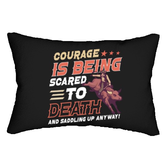 Rodeo Bull Riding Livestock Show Farmer Cattle Lumbar Pillows