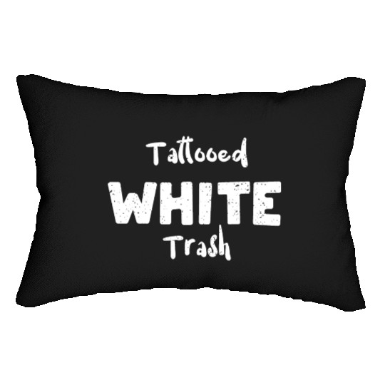 Tattooed White Trash - Tattoos Lumbar Pillows