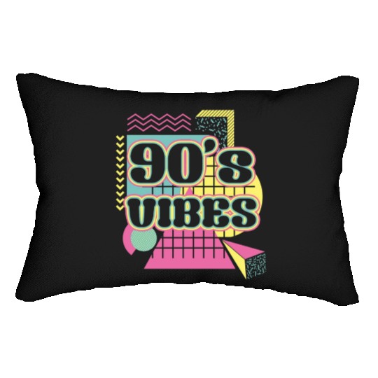 90s Disco Lover 1990s Retro Lumbar Pillows