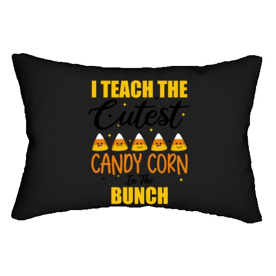 Cute I Teach The Cutest Candy Corn Halloween Lumbar Pillows