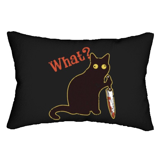 What - cat owner Lumbar Pillows