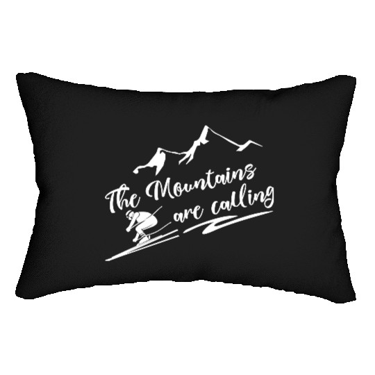 The Mountains Are Calling Lumbar Pillows