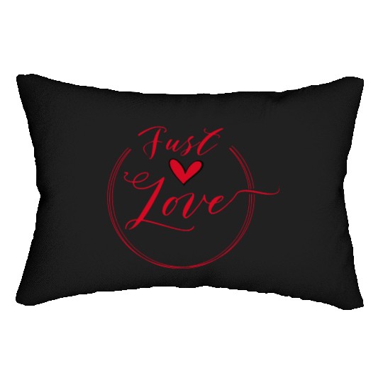 just love red heart Lumbar Pillows