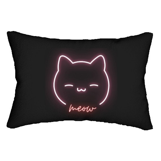 Modern Neon Kat Lumbar Pillows
