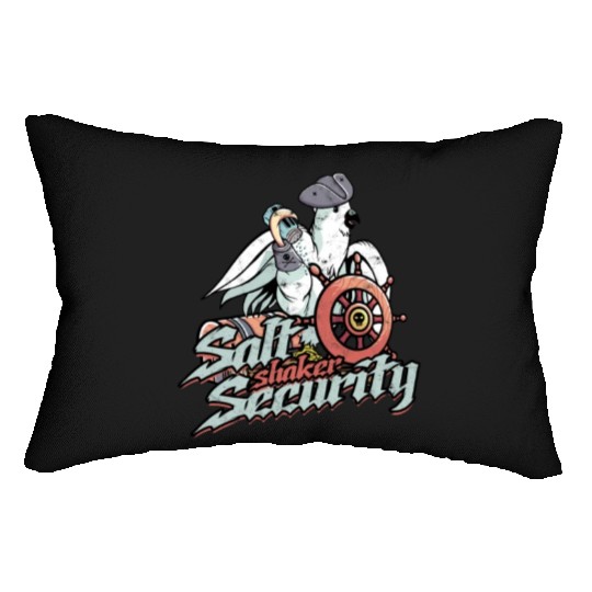 Salt Shaker Security - parrot Lumbar Pillows