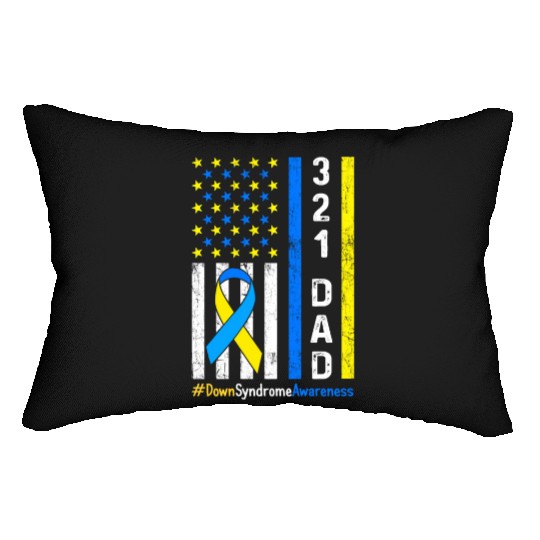 321 Dad Down Syndrome Awareness Lumbar Pillows