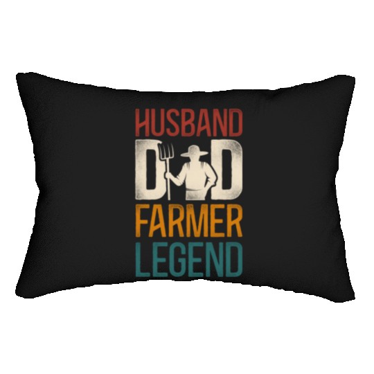 Farming Farmer Dad Father Tractor Lumbar Pillows