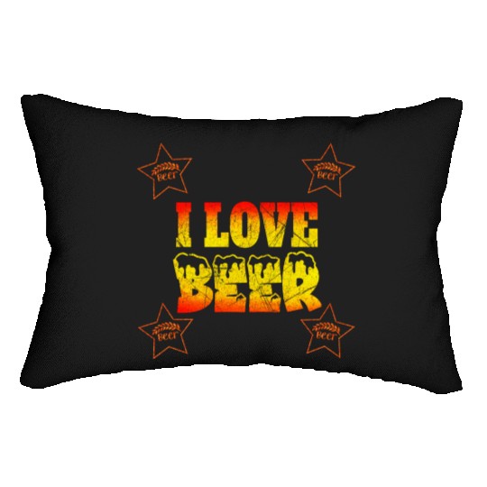 I love beer national beer lovers day Lumbar Pillows