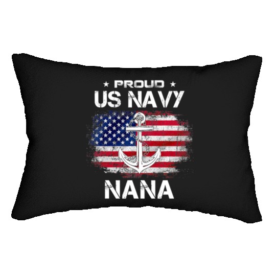 US Na vy Proud Nana Proud US Na vy Nana Grandma Lumbar Pillows