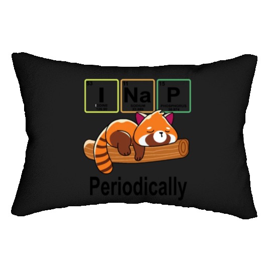 I Nap Red Panda Lumbar Pillows
