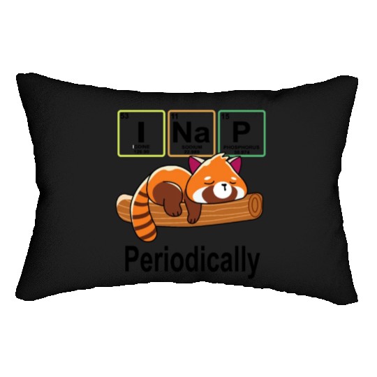 I Nap Red Panda Lumbar Pillows