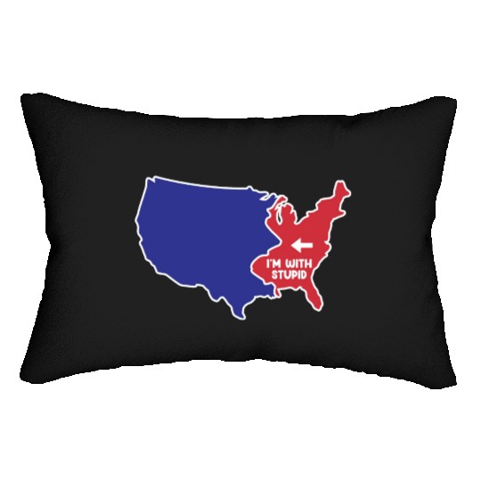 New Jersey US Design for patriotic New Jerseyans Lumbar Pillows