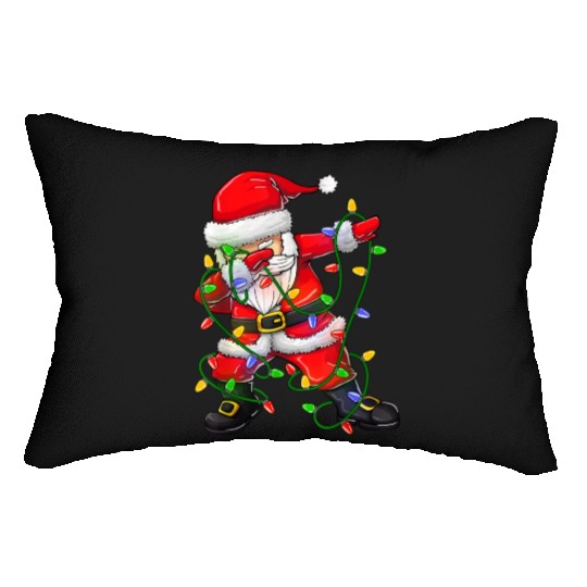 Dabbing Santa Lumbar Pillows for Boys Girls Christmas Tree