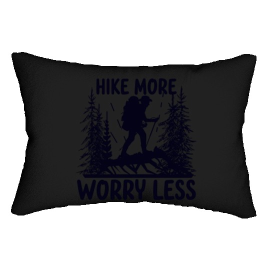 Hiking Go Mountaineering Hiking Tour Cool Saying Lumbar Pillows