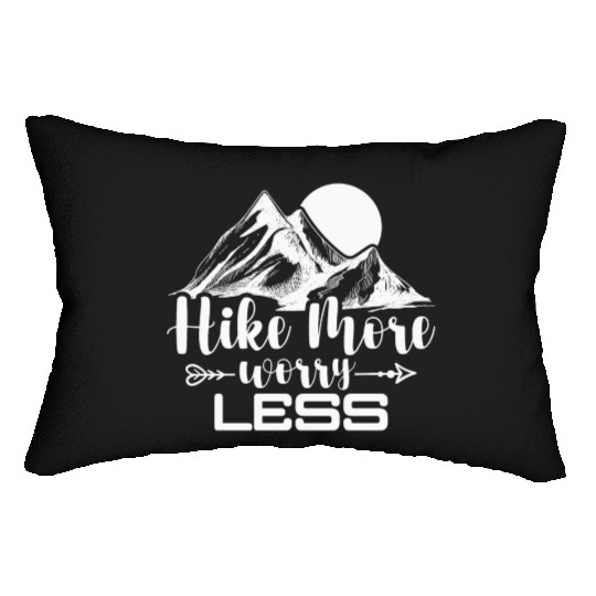 Go Hiking, Mountaineering Hiking Tour Lumbar Pillows