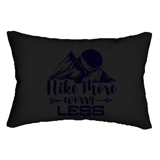 Go Hiking, Mountaineering Hiking Tour Lumbar Pillows