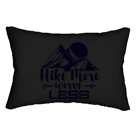 Go Hiking, Mountaineering Hiking Tour Lumbar Pillows