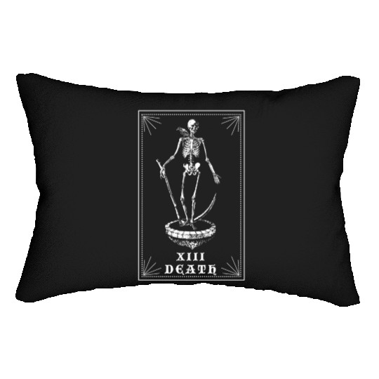 Bone Skeleton Tarot Card Halloween Lumbar Pillows