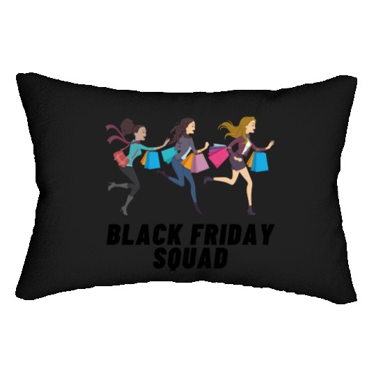 Black Friday Squad Lumbar Pillows