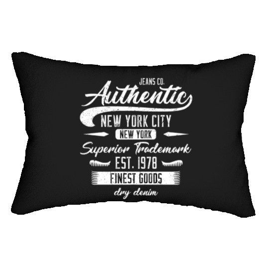 New York City Born In 1978 Vintage Birthday Lumbar Pillows
