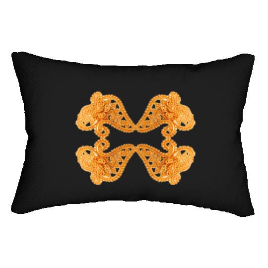 Gold Engagement Jewelry Lumbar Pillows