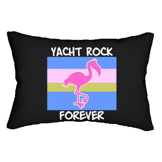 Yacht Rock Forever Lumbar Pillows 80s Style flamingo
