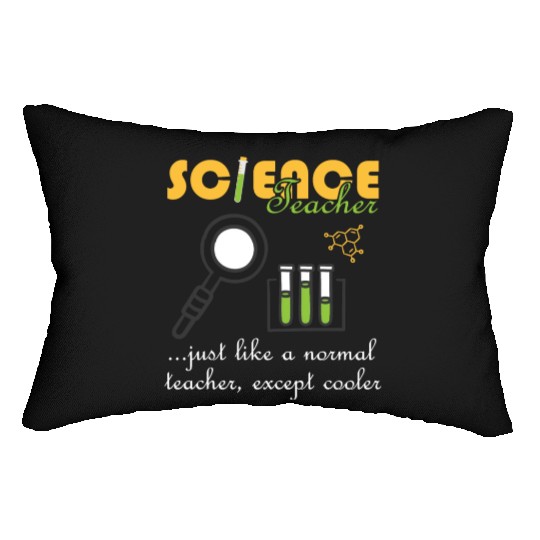 Chemistry Physics Biology Funny Science Teacher Lumbar Pillows