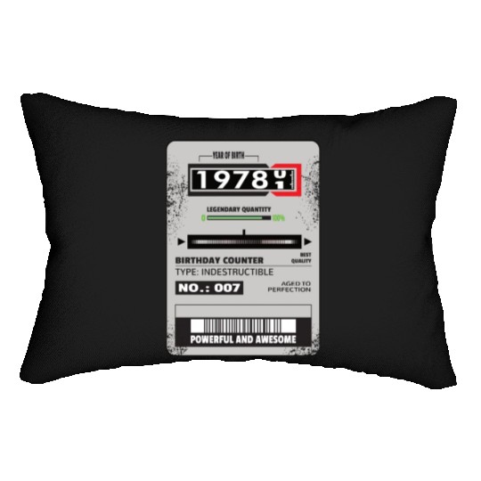 electricity meter birthday 1978 electrician gift Lumbar Pillows