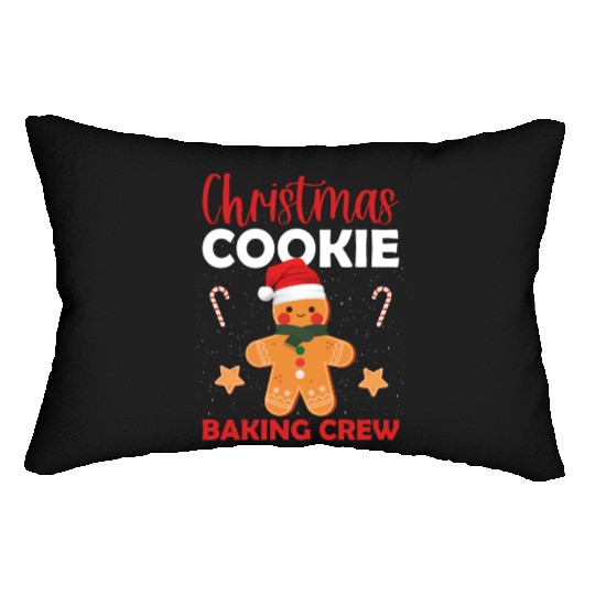 Christmas Cookie Baking Crew Lumbar Pillows