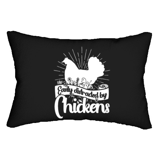 Chickens Rooster Chicken Farmer Hen Poultry Cock Lumbar Pillows