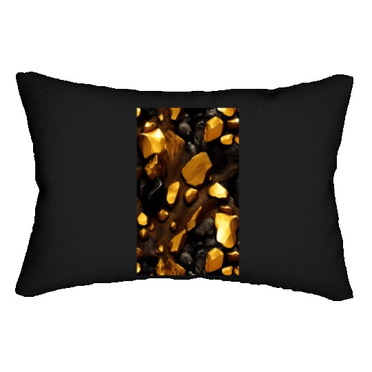 Gold nuggets Lumbar Pillows