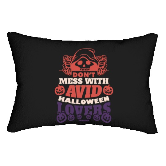 Skeleton Halloween funny saying Lumbar Pillows