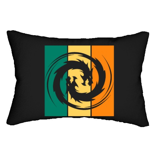 Dragon Ying Yang Lumbar Pillows