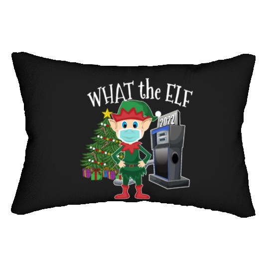 Elf with Mask Expensive Gas What the Elf Lumbar Pillows