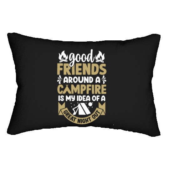 Friends Camping Campfire Camper Camp Lover Gift Lumbar Pillows
