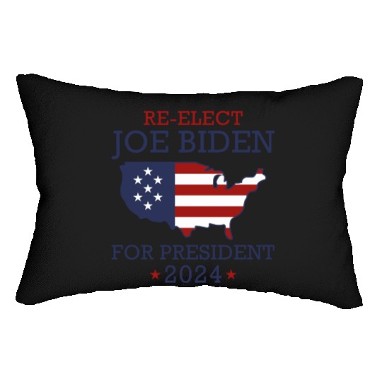 Re-Elect Joe Biden For President 2024 Lumbar Pillows