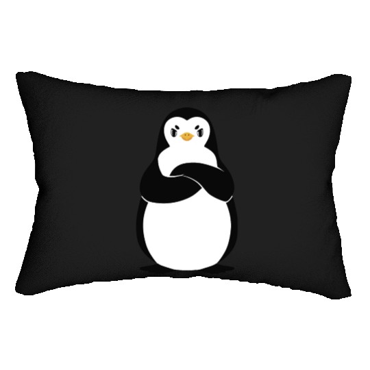 Angry Penguin Lumbar Pillows
